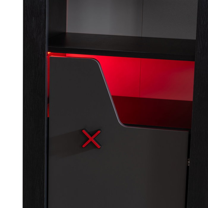 Hanah Home Gaming Zone Estantería Antracita